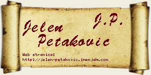 Jelen Petaković vizit kartica